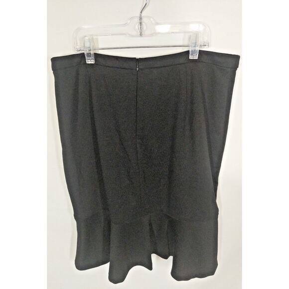 The Limited Skirt Size 10 Black Knee Length Flare Hem Stretch Rayon Polyester - Picture 10 of 12